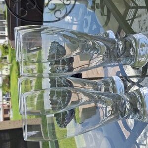 Block Crystal Karlstadt Tall Pilsner beer glasses Set of 4